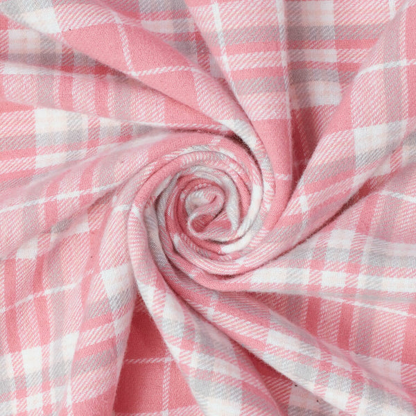 Tartan Plaid Yarn Dyed Brushed Cotton Flannel Design 18 Fabric SV582110 A2