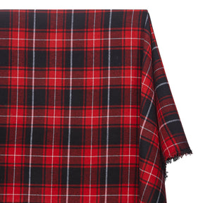 Tartan Plaid Yarn Dyed Brushed Cotton Flannel Design 20 Fabric SV582113 A1