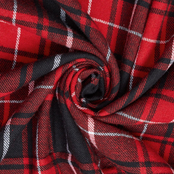 Tartan Plaid Yarn Dyed Brushed Cotton Flannel Design 20 Fabric SV582113 A2