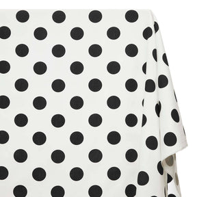 Extra Large Polka Dot Cotton Poplin Fabric 58 60 Inch SV582127 Off White / Black A1