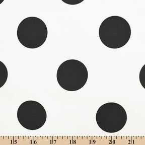 Extra Large Polka Dot Cotton Poplin Fabric 58 60 Inch SV582127 Off White / Black A9