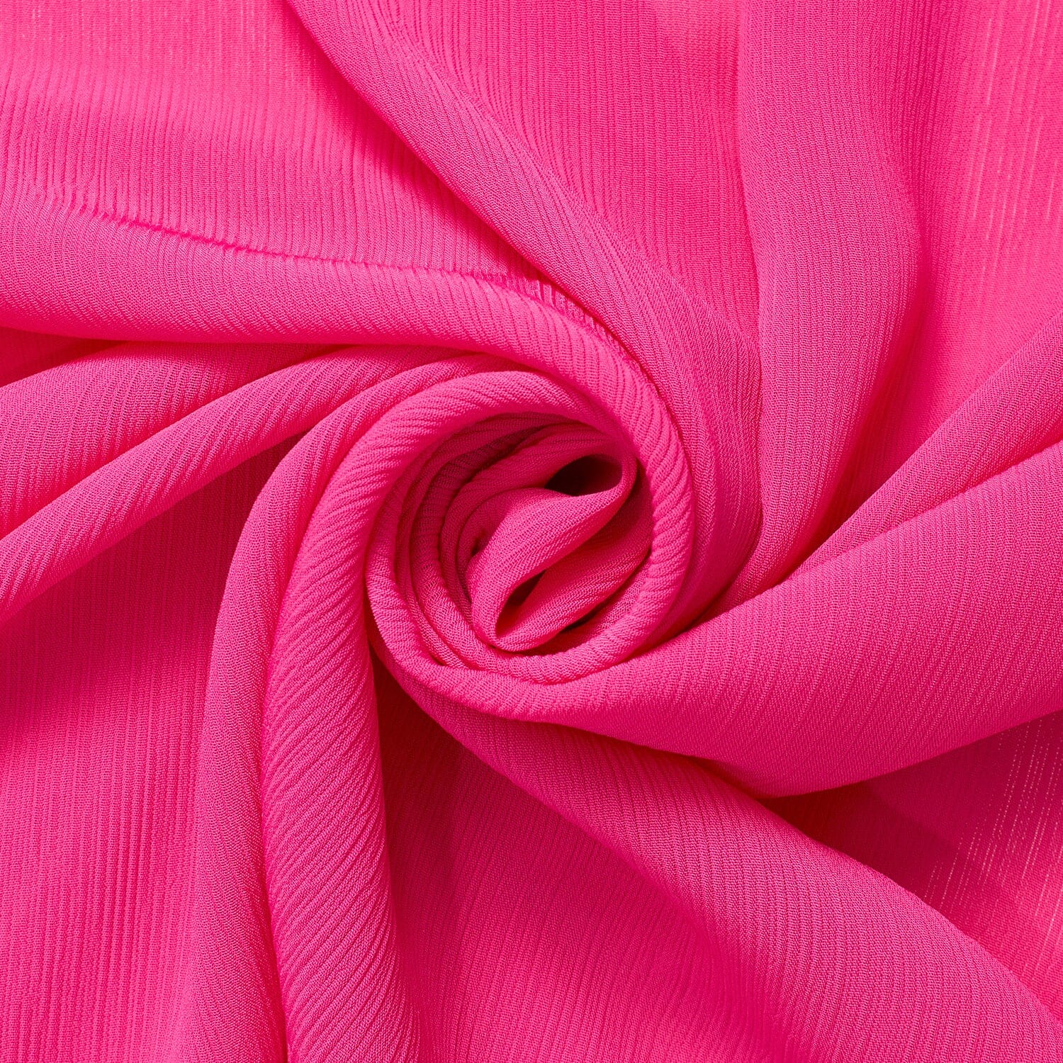 Polyester Crinkle Chiffon Georgette Fabric SV582326 Fuchsia Image A2