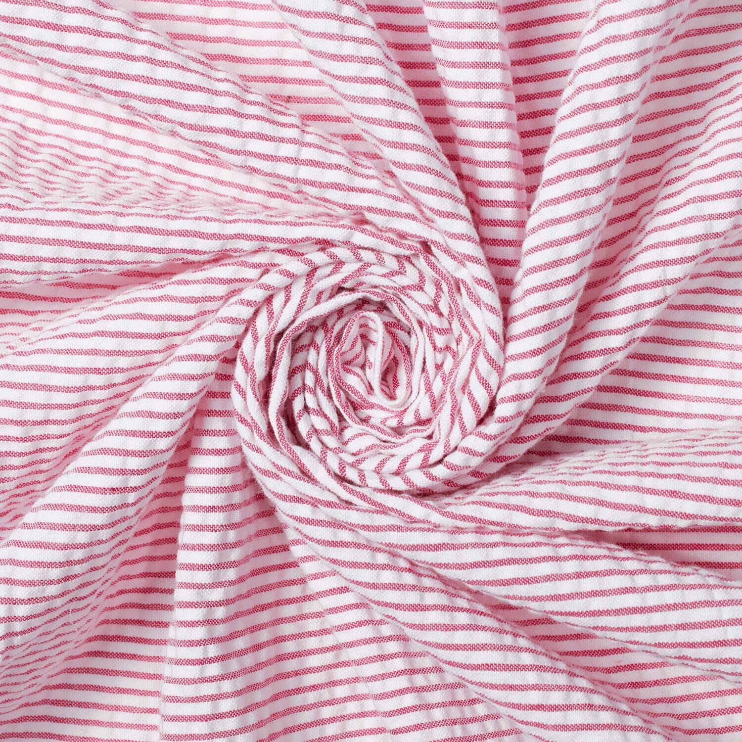 Striped Cotton Seersucker Fabric SV582653 Fuchsia Image A1