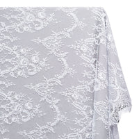 Vine Chantilly Lace Fabric SV582663 White Image A1