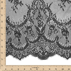 Vine Chantilly Lace Fabric SV582664 Black Image A9