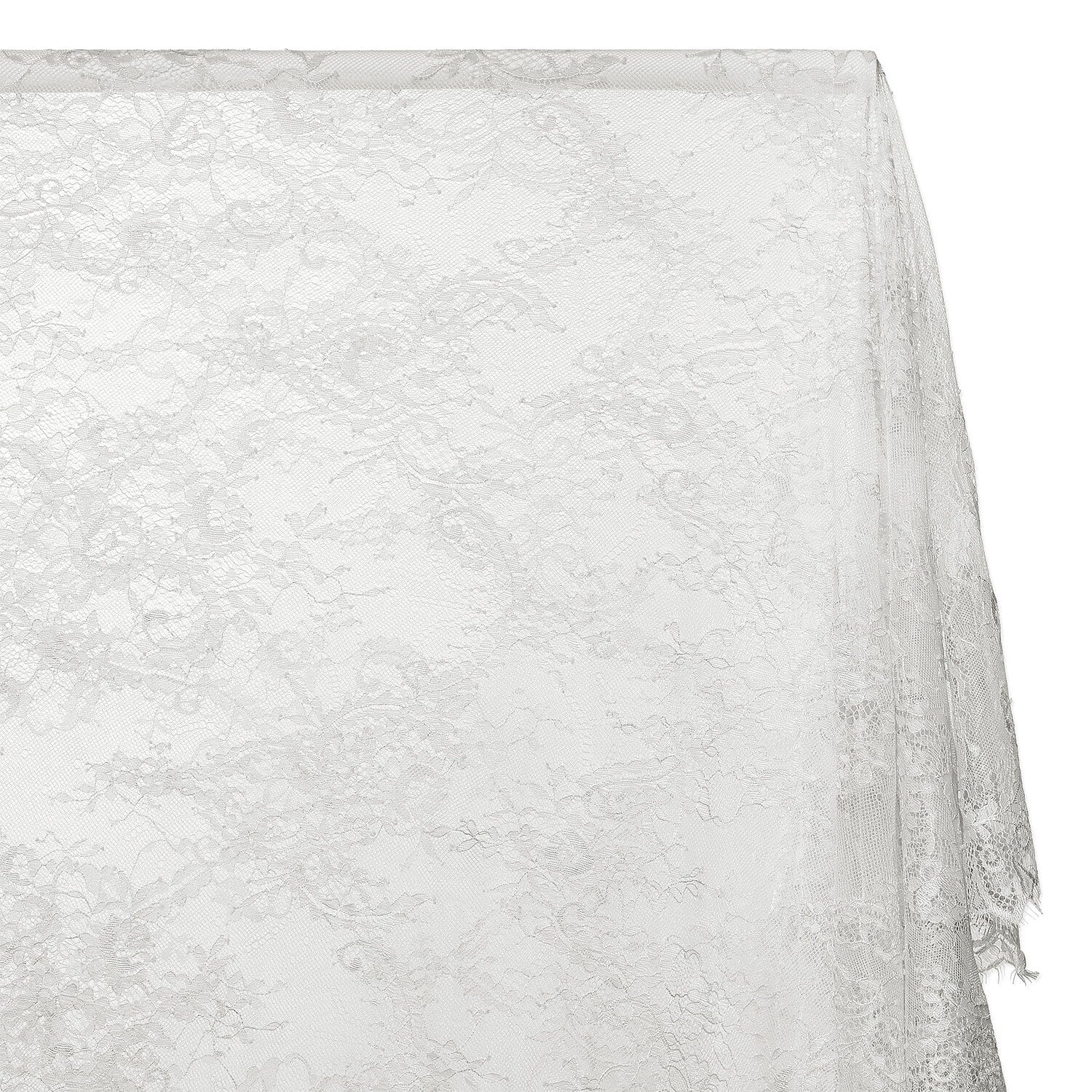 Vine Chantilly Lace Fabric SV582667 Silver Image A1