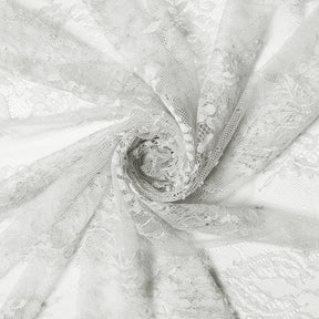 Vine Chantilly Lace Fabric SV582667 Silver Image A2
