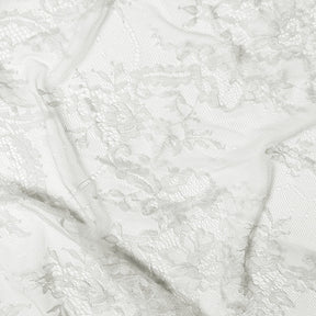 Vine Chantilly Lace Fabric SV582667 Silver Image A4