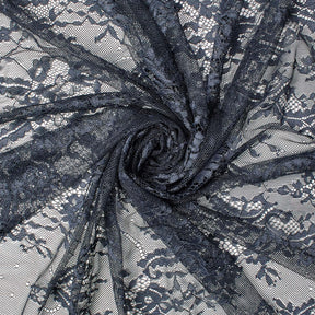 Vine Chantilly Lace Fabric SV582669 Navy Blue Image A2