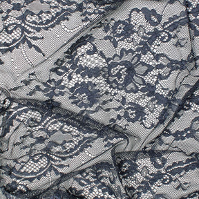 Vine Chantilly Lace Fabric SV582669 Navy Blue Image A4