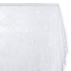 Leafy Chantilly Lace Fabric SV582670 White Image A1