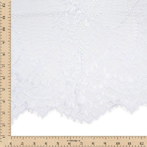 Leafy Chantilly Lace Fabric SV582670 White Image A9