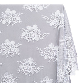 Leafy Chantilly Lace Fabric SV582670 White Image A1