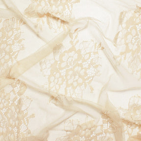 Leafy Chantilly Lace Fabric SV582672 Champagne Image A4