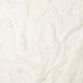 Leafy Chantilly Lace Fabric SV582673 Off White Image A4