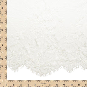 Leafy Chantilly Lace Fabric SV582673 Off White Image A9
