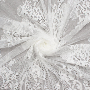 Leafy Chantilly Lace Fabric SV582673 Off White Image A2