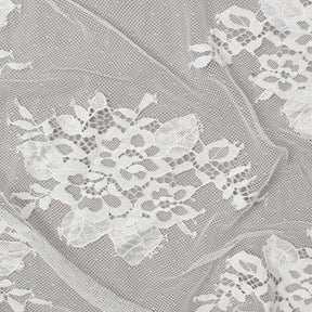 Leafy Chantilly Lace Fabric SV582673 Off White Image A4