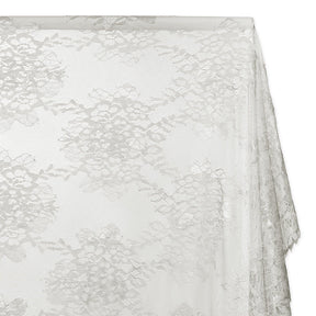 Leafy Chantilly Lace Fabric SV582674 Silver Image A1