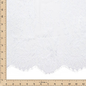 Garden Chantilly Lace Fabric SV582677 White Image A9
