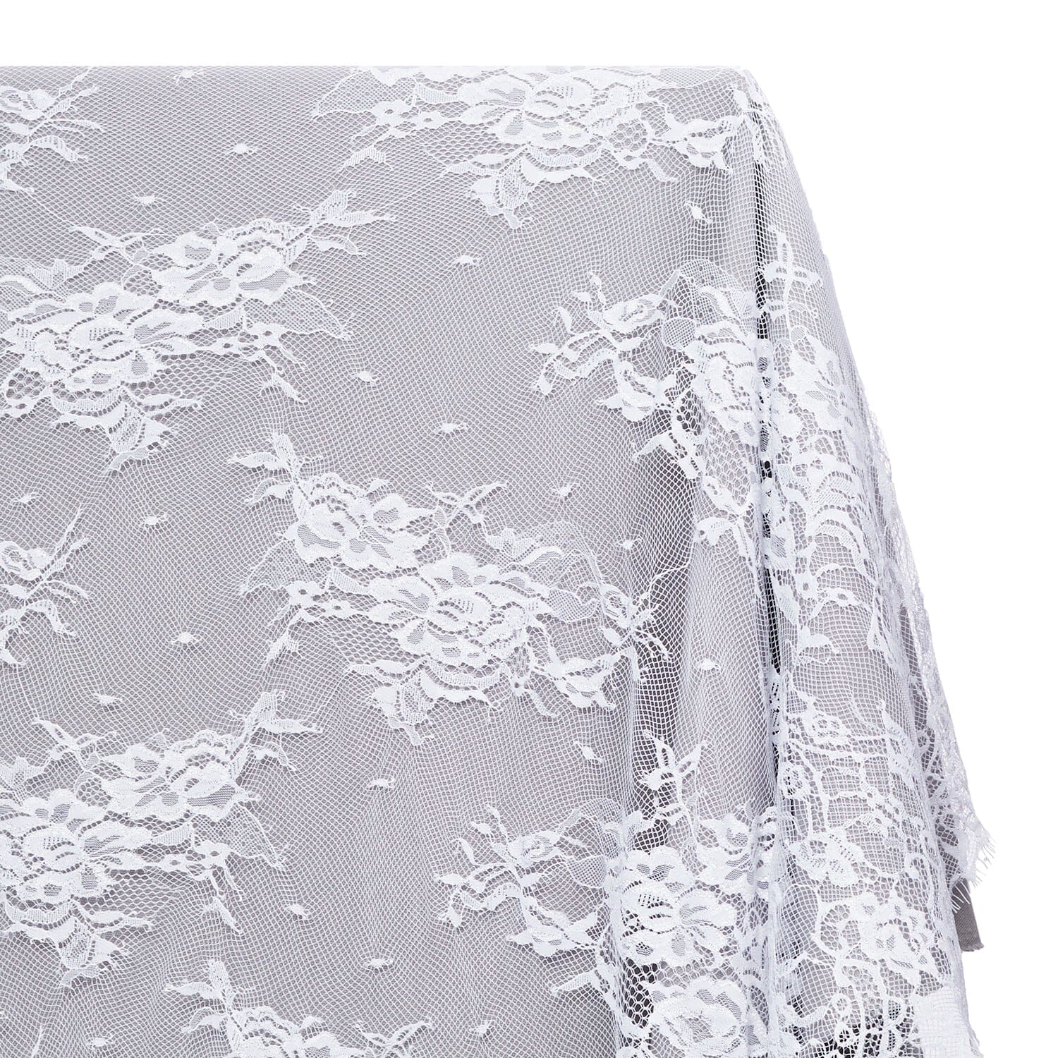 Garden Chantilly Lace Fabric SV582677 White Image A1