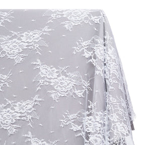 Garden Chantilly Lace Fabric SV582677 White Image A1