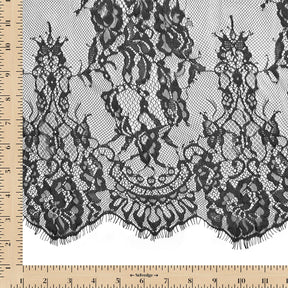 Garden Chantilly Lace Fabric SV582678 Black Image A9