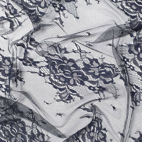 Garden Chantilly Lace Fabric SV582683 Navy Blue Image A4