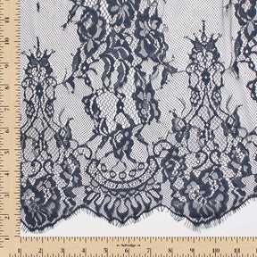 Garden Chantilly Lace Fabric SV582683 Navy Blue Image A9