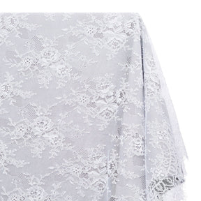 Bouquet Chantilly Lace Fabric SV582684 White Image A1