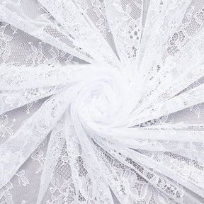 Bouquet Chantilly Lace Fabric SV582684 White Image A2