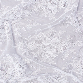 Bouquet Chantilly Lace Fabric SV582684 White Image A4