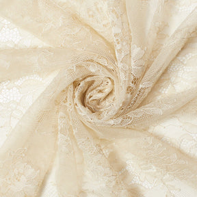 Bouquet Chantilly Lace Fabric SV582686 Champagne Image A2