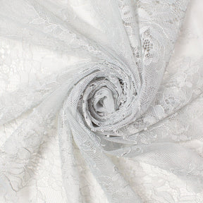 Bouquet Chantilly Lace Fabric SV582688 Silver Image A2