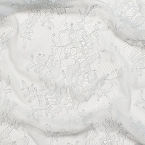 Bouquet Chantilly Lace Fabric SV582688 Silver Image A4