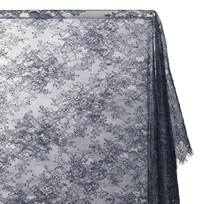 Bouquet Chantilly Lace Fabric SV582690 Navy Blue Image A1