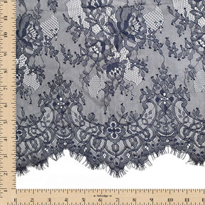 Bouquet Chantilly Lace Fabric SV582690 Navy Blue Image A9