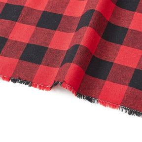 Gingham 1 Inch Check Yarn Dyed Broadcloth Fabric SV582700 Red / Black Image A3