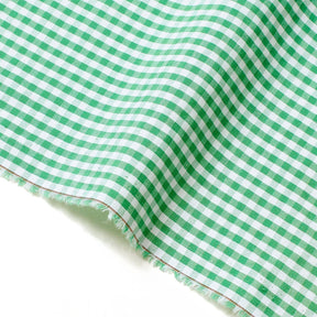 1/8 Inch Gingham Check Polyester Cotton Poplin Fabric SV575732 Kelly Green / White Image A3