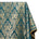 Extra Wide Floral Damask Upholstery Jacquard Fabric SV583032 Teal / Gold Image A1