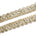 2 Inch Mirror Rhinestones Metallic Cording On Mesh Lace Trim SV583280 Gold Image A3