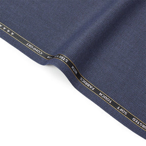 Nailhead Stretch Polyester Viscose Wool-Look Suiting Fabric SV583330 Indigo Image A3