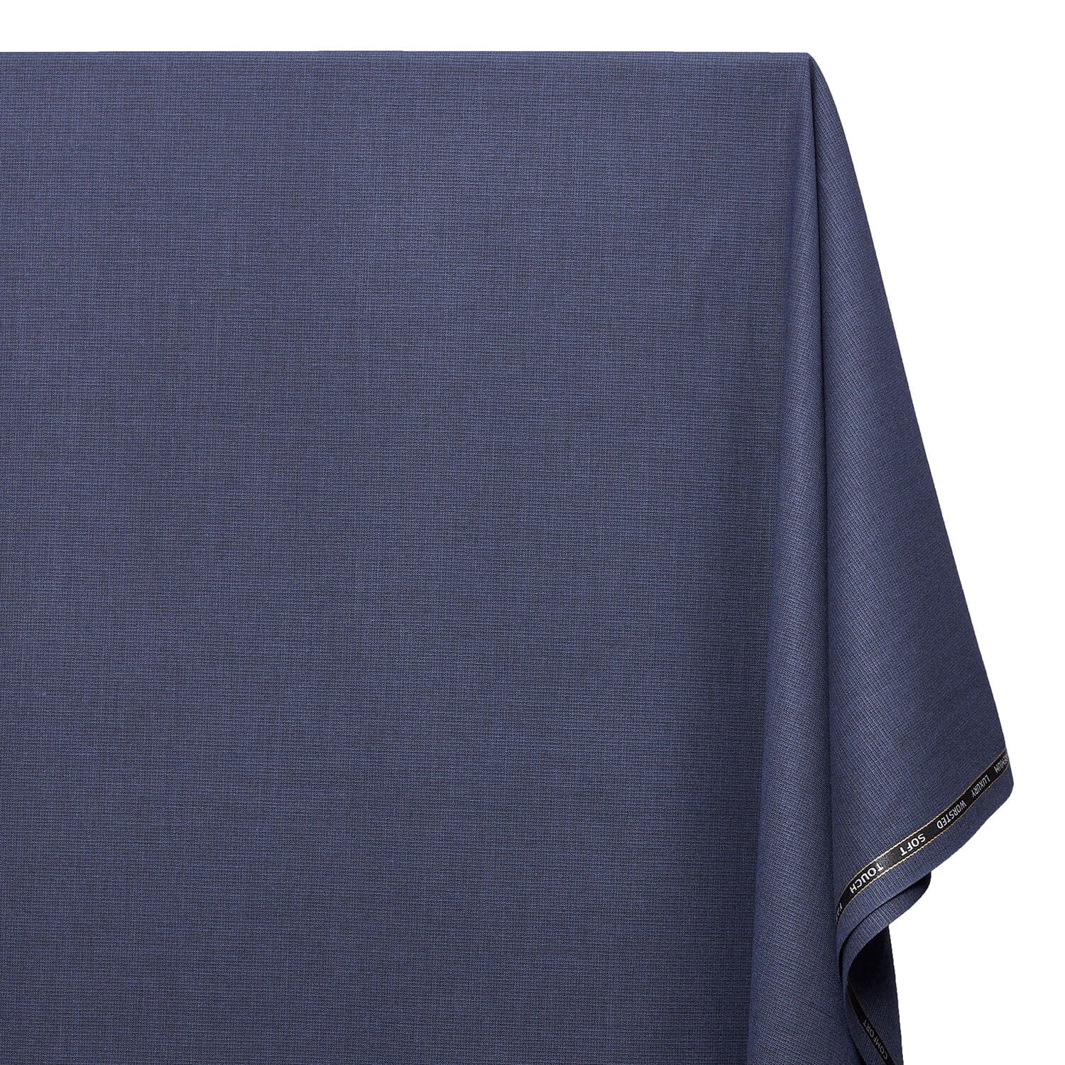 Nailhead Stretch Polyester Viscose Wool-Look Suiting Fabric SV583330 Indigo Image A1