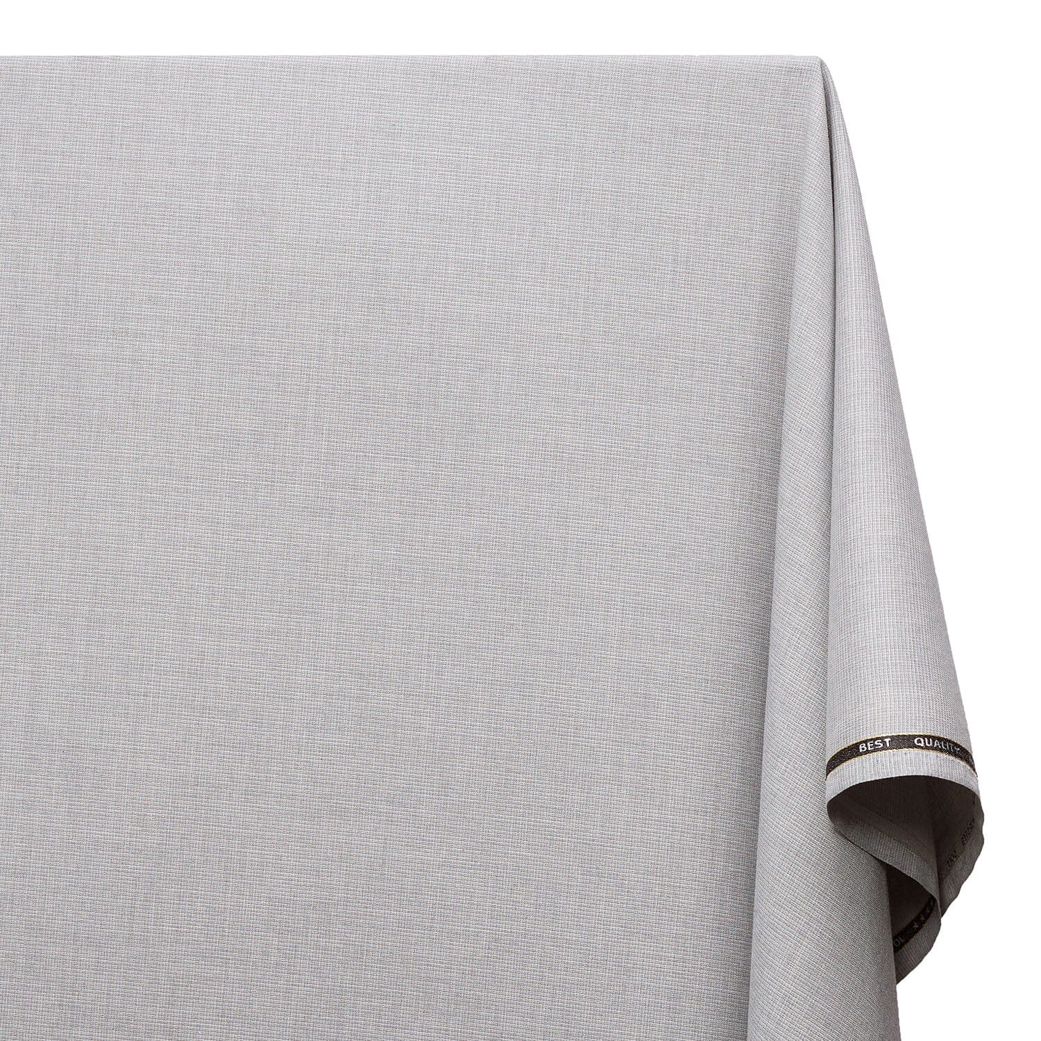 Nailhead Stretch Polyester Viscose Wool-Look Suiting Fabric SV583331 Grey Image A1