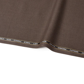 Nailhead Stretch Polyester Viscose Wool-Look Suiting Fabric SV583332 Brown Image A3