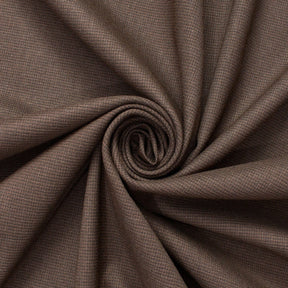 Nailhead Stretch Polyester Viscose Wool-Look Suiting Fabric SV583332 Brown Image A2