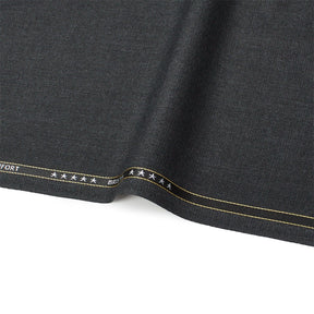 Nailhead Stretch Polyester Viscose Wool-Look Suiting Fabric SV583333 Charcoal Image A3