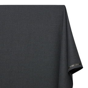 Nailhead Stretch Polyester Viscose Wool-Look Suiting Fabric SV583333 Charcoal Image A1