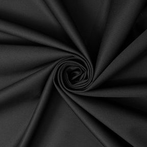 Pinstripe Stretch Polyester Viscose Wool-Look Twill Suiting Fabric SV583335 Black Image A2