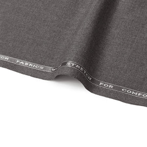 Stretch Polyester Viscose Linen-Look Suiting Fabric SV583341 Charcoal Image A3